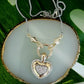 Pave Heart Pendant Necklace