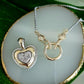 Pave Heart Pendant Necklace