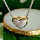 2Tone Heart Necklace