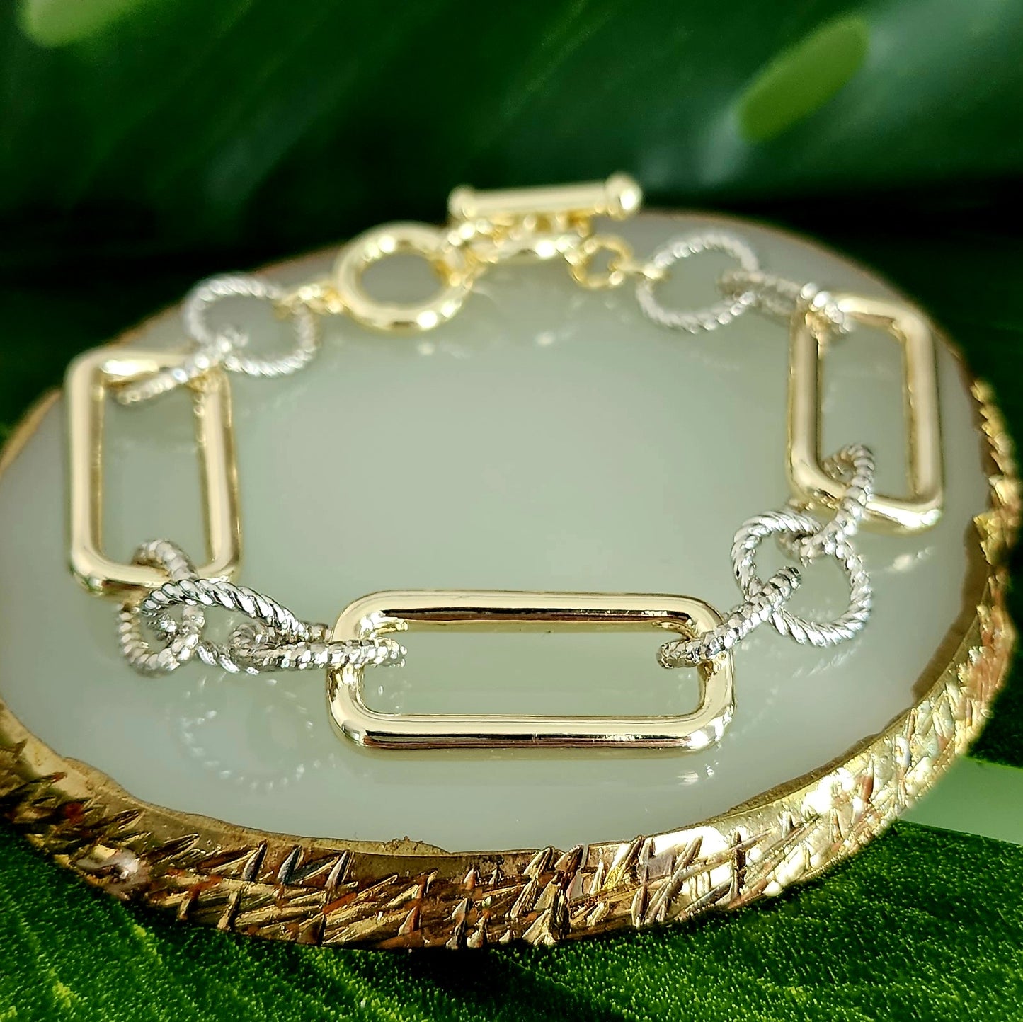 Rectangle Link Bracelet