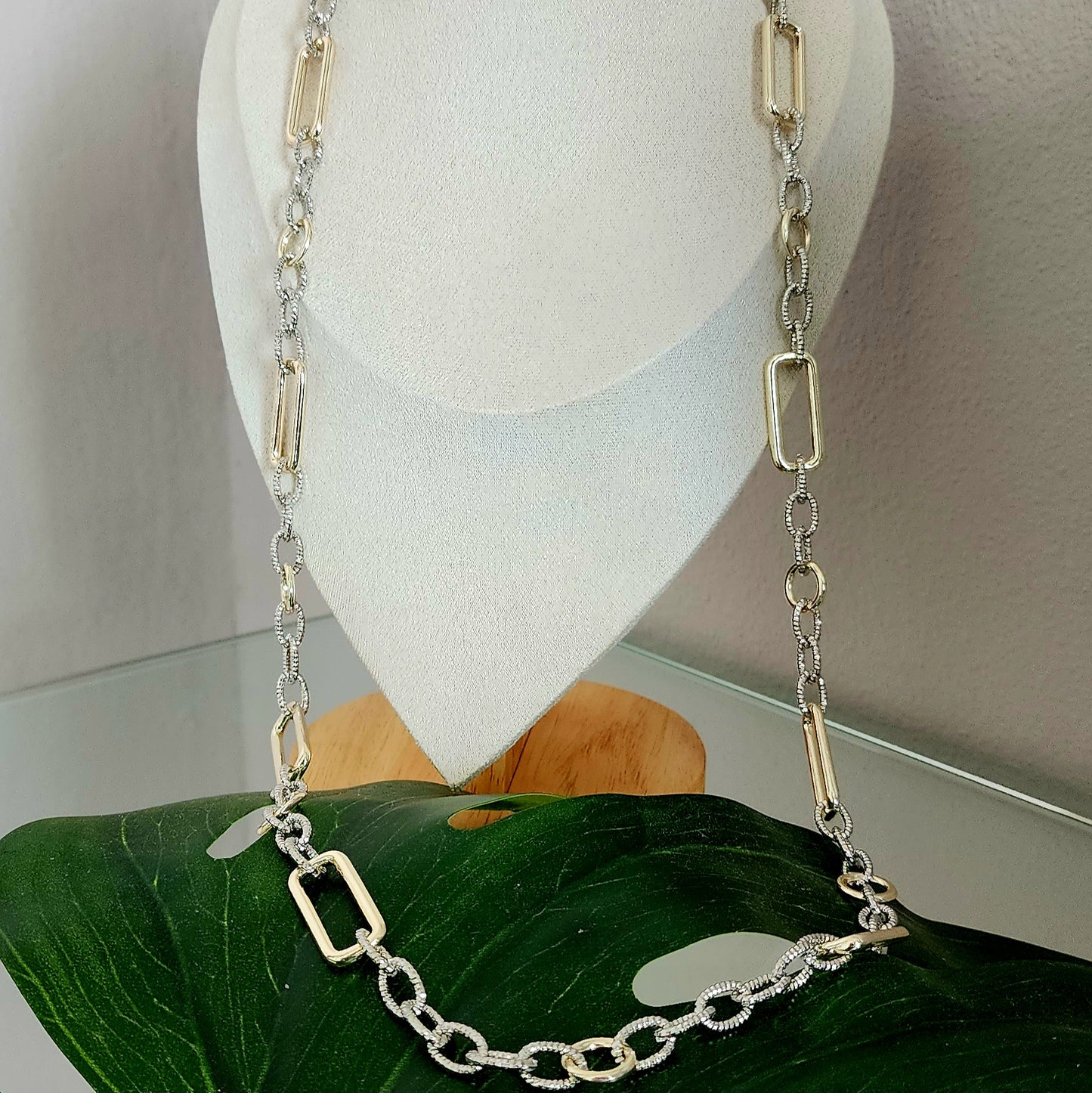 Rectangle Link Necklace