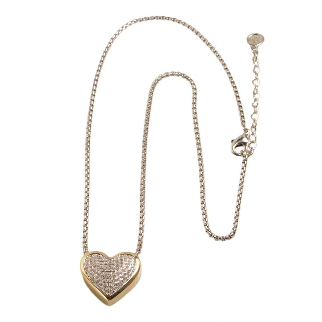 2Tone Heart Necklace