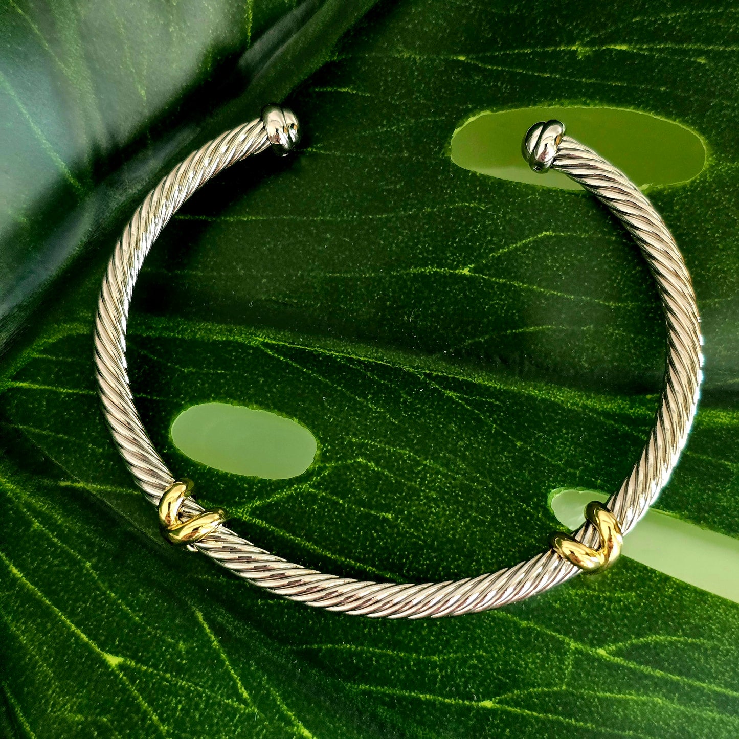 Two X Cable Bracelet