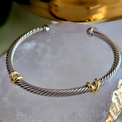 Two X Cable Bracelet