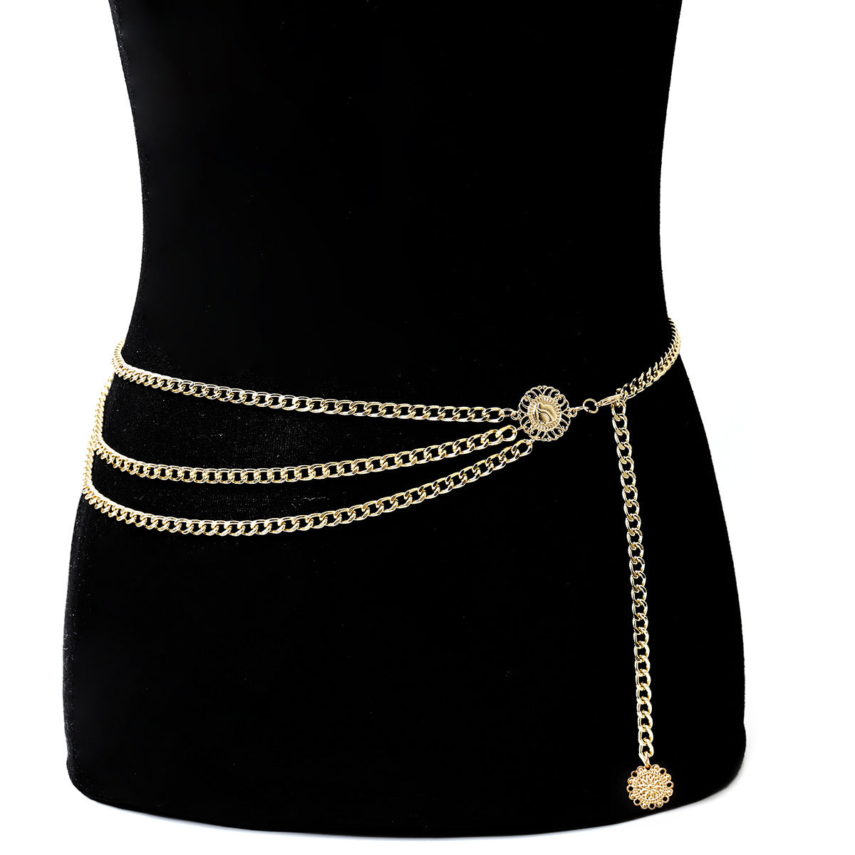 Metal Belly Waist Chain - 35.4"